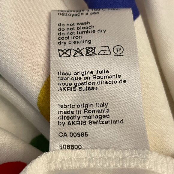 Gorgeous Akris Heart Prints Cotton Top: Size L/XL - Picture 11 of 12